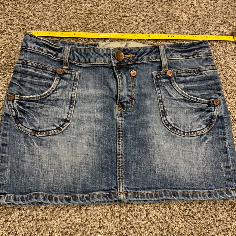 7 For All Mankind mini skirt denim jeans